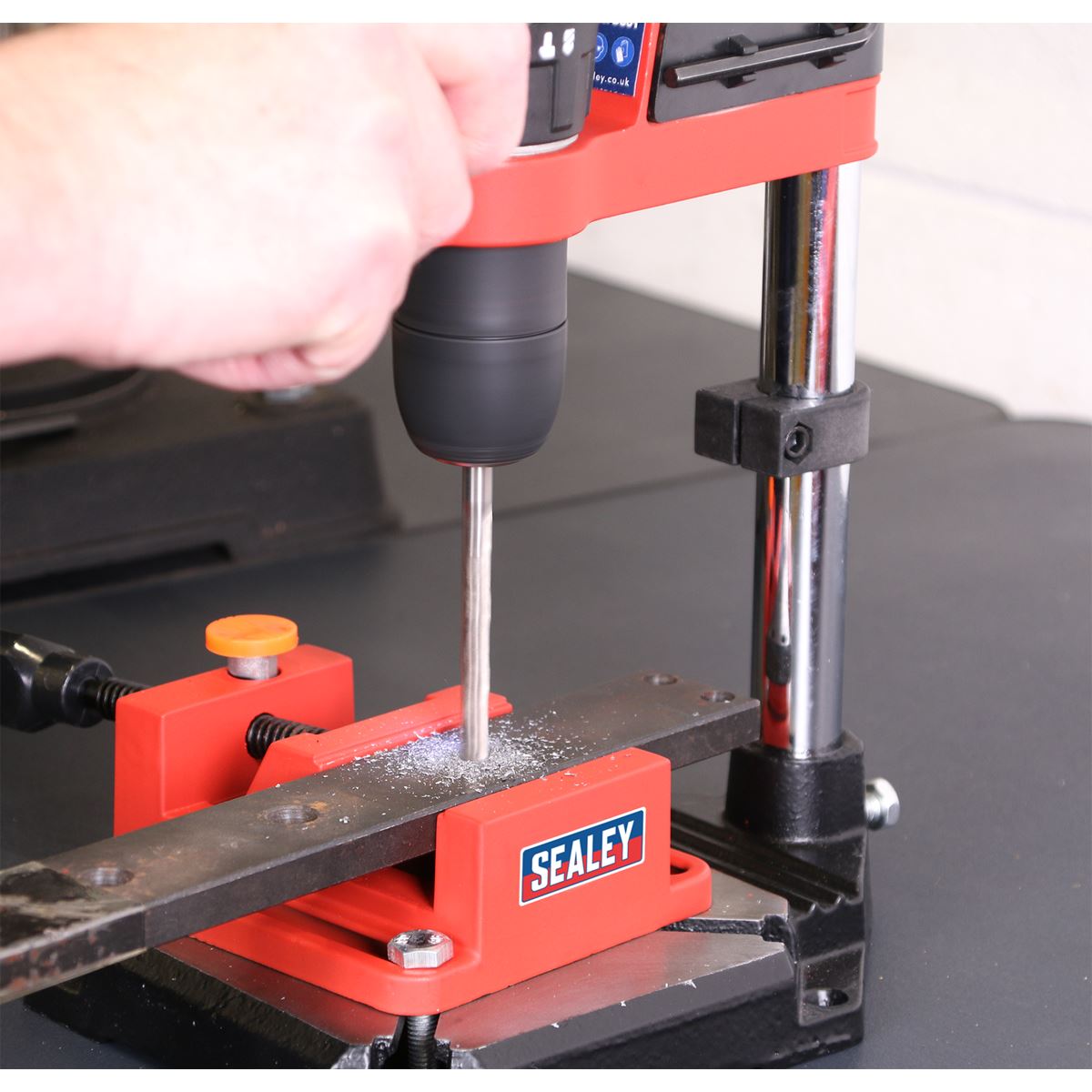 Sealey DS01 Drill Stand with Cast Iron Base 500mm & 65mm Vice