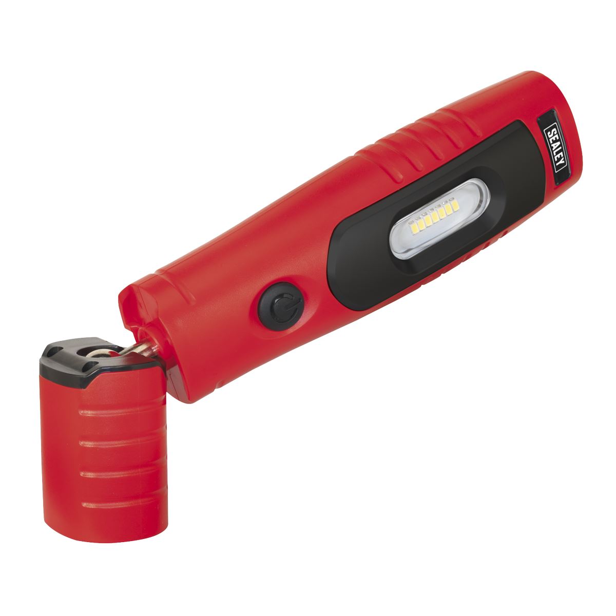 Sealey LED3602R Rechargeable 360° Inspection Light 4W & 3W SMD LED Red Lithium-ion