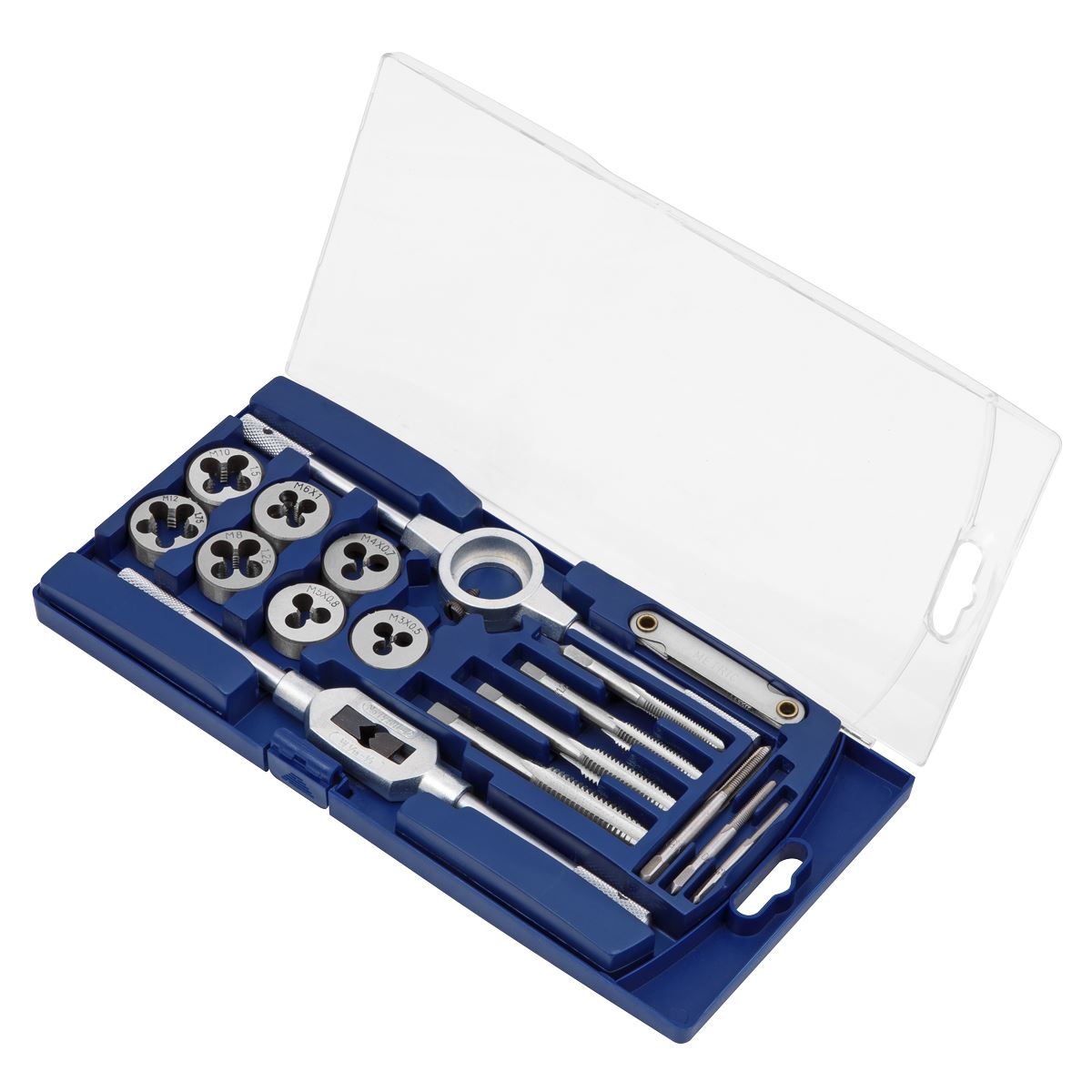 Sealey AK321 Metric Tap & Die Set 17pc