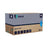 Single dispenser box of Shield GD19 blue nitrile powder-free gloves, size [Insert Size: Medium, showing the Polyco Healthline branding and textured fingertip icons