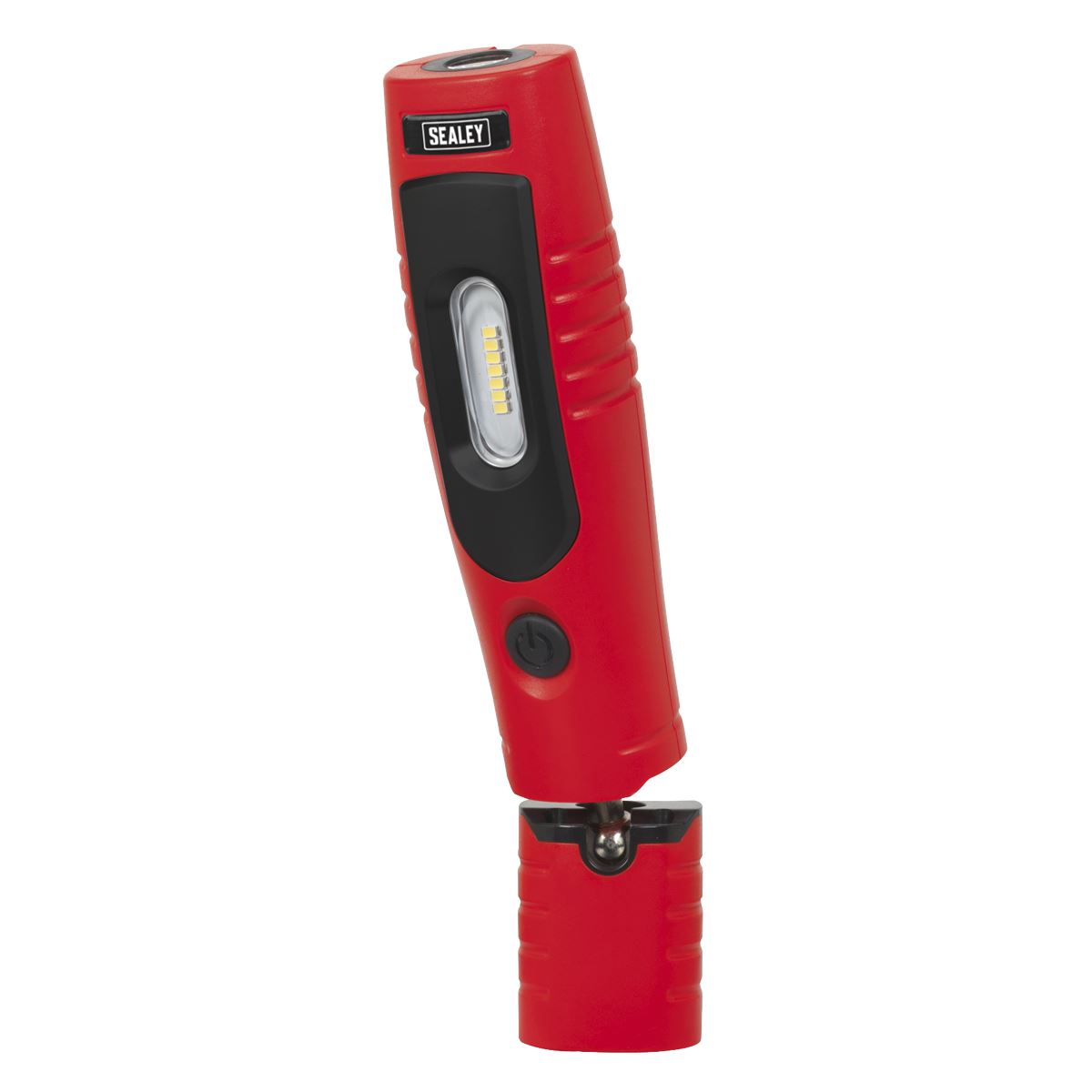 Sealey LED3602R Rechargeable 360° Inspection Light 4W & 3W SMD LED Red Lithium-ion