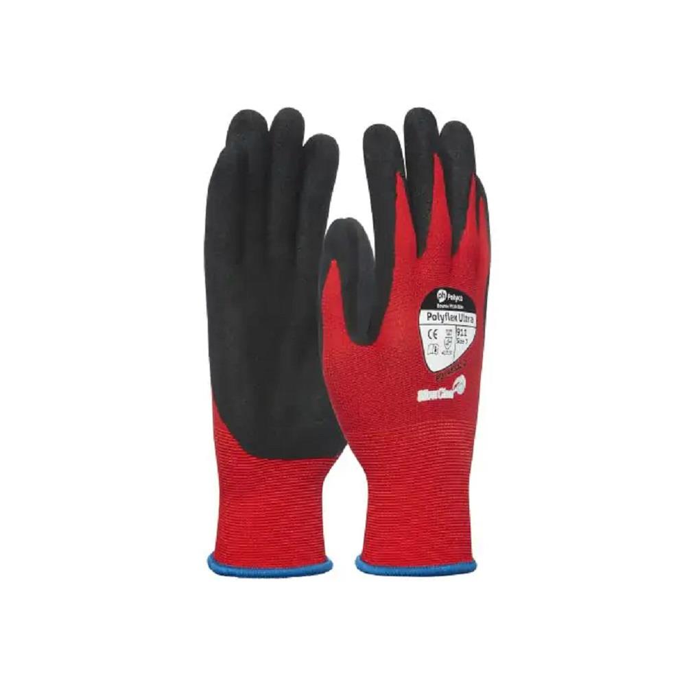 Polyco Polyflex Ultra Ultimate Resistance to Oil and Grease Long Lasting Work Gloves