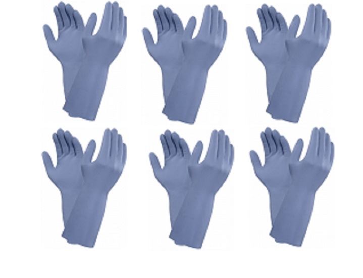 Ansell AlphaTec 37-520 (G21B) Soft Blue Nitrile Rubber Gloves