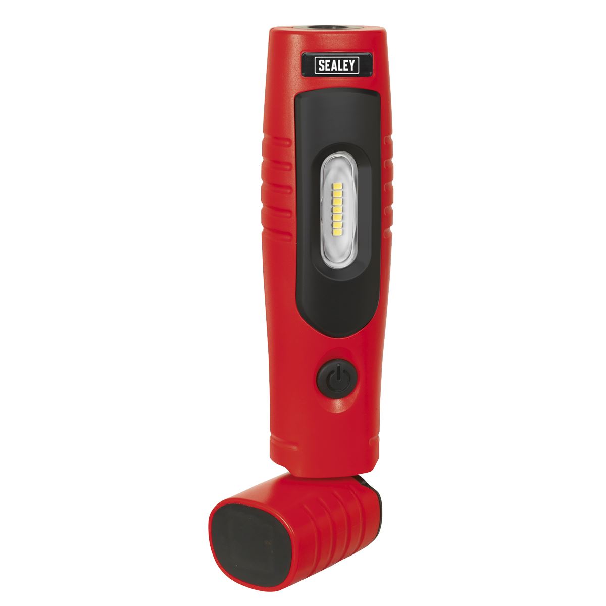 Sealey LED3602R Rechargeable 360° Inspection Light 4W & 3W SMD LED Red Lithium-ion