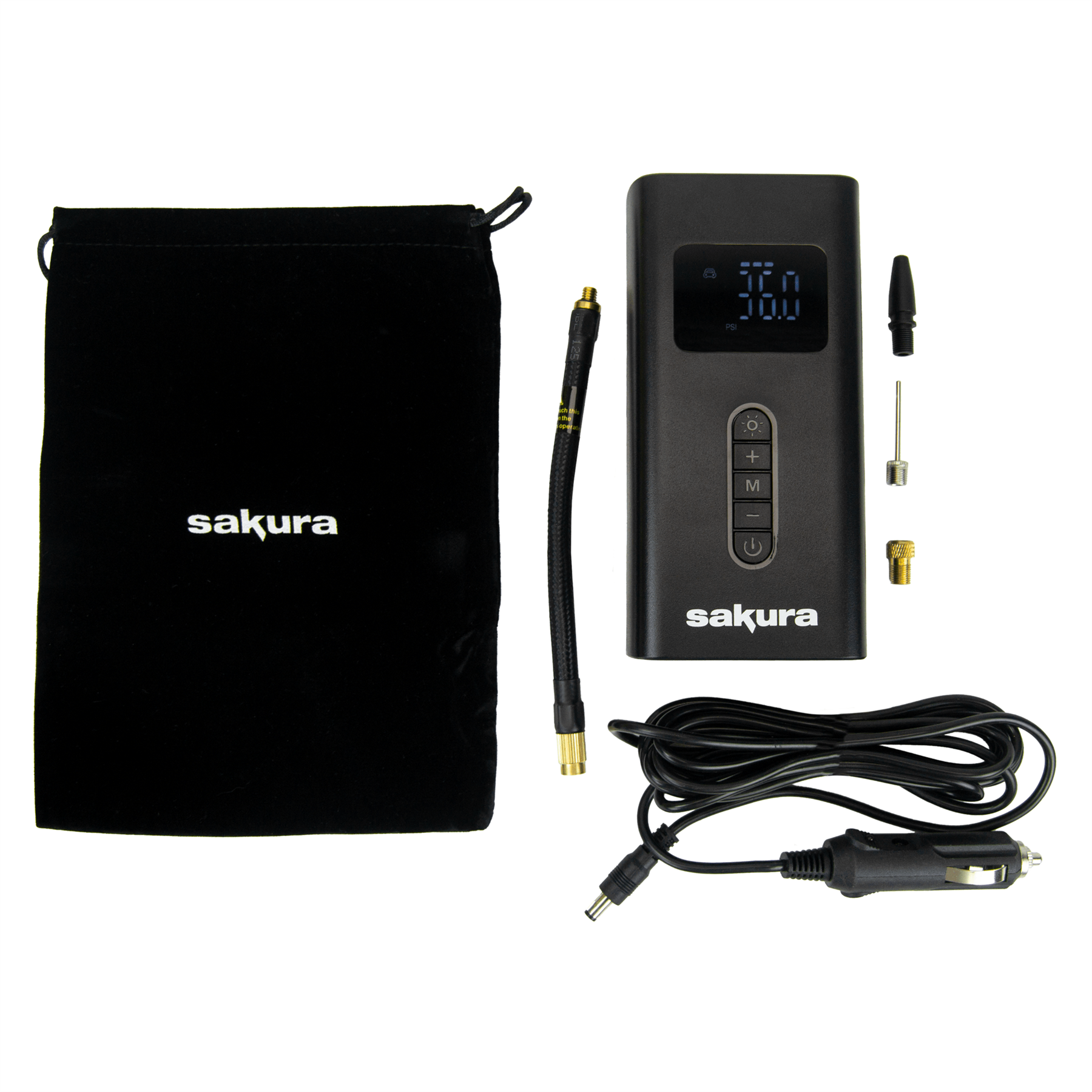 Sakura Cordless Tyre Inflator with Power Bank