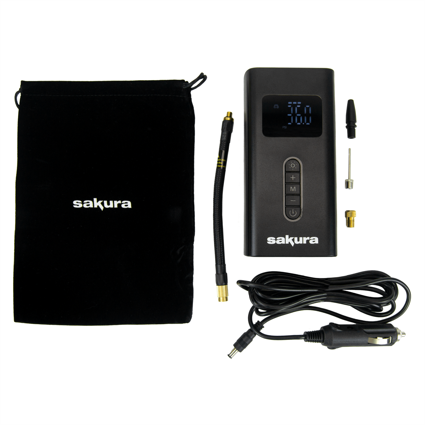 Sakura Cordless Tyre Inflator with Power Bank
