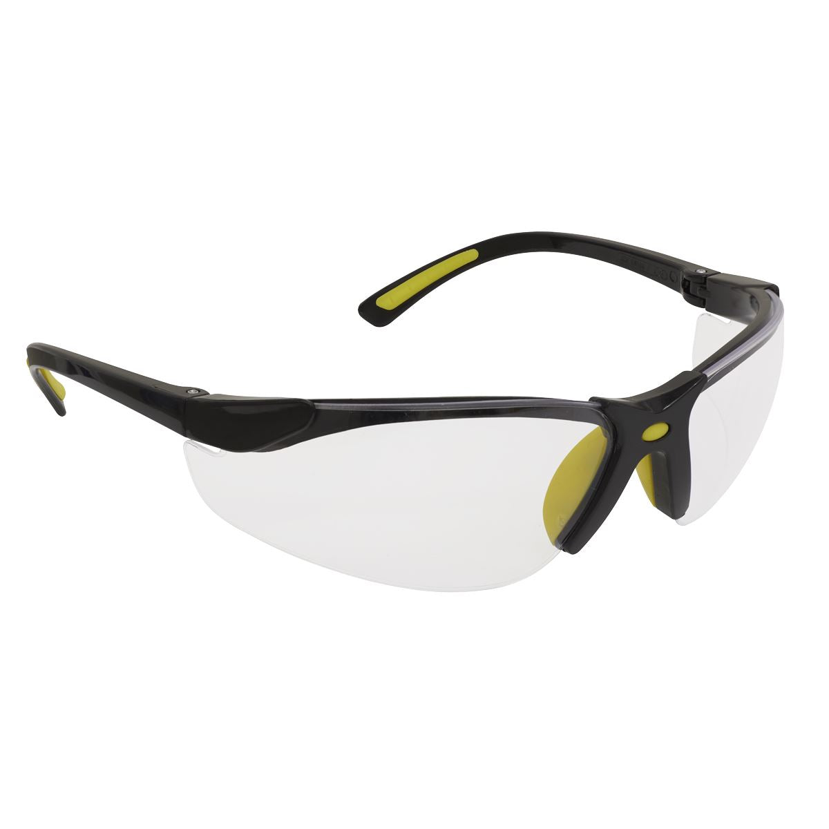 Sealey 9213 Worksafe® Zante Style Clear Safety Glasses with Flexi Arms