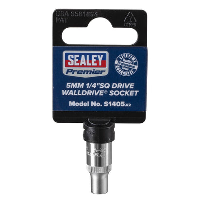 Sealey S1405 WallDrive® Socket 5mm 1/4"Sq Drive