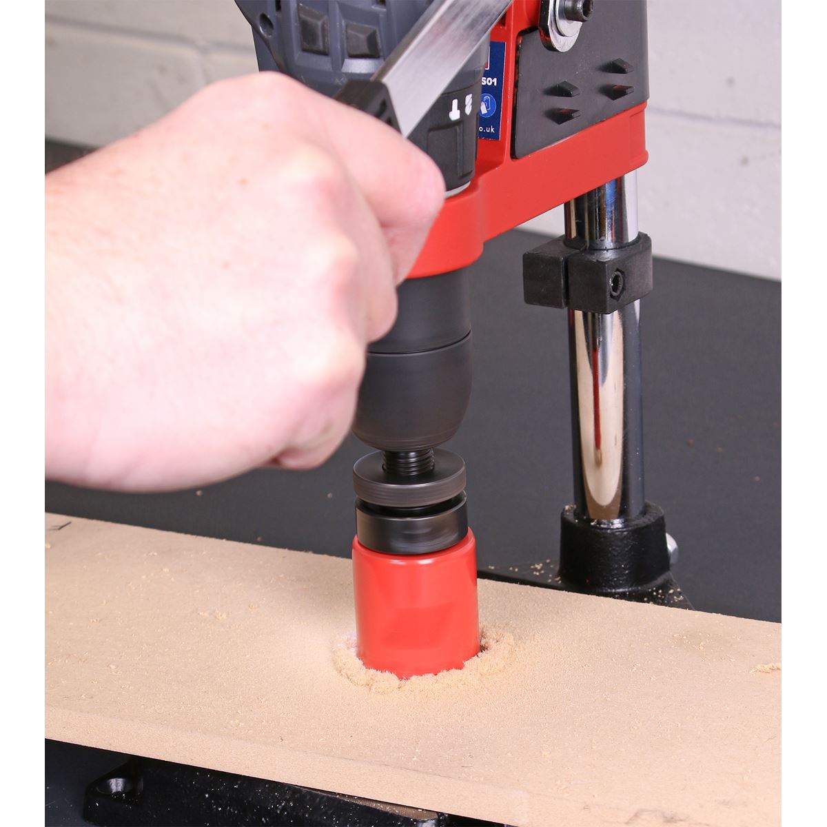 Sealey DS01 Drill Stand with Cast Iron Base 500mm & 65mm Vice