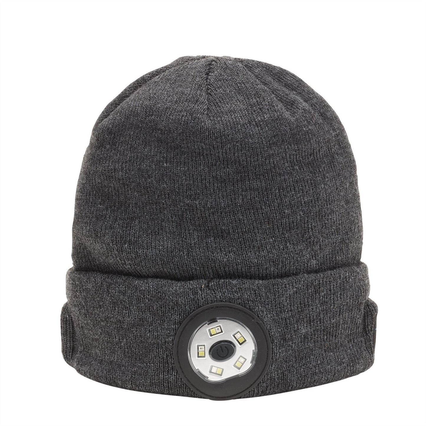 Draper 28351 Smart Wireless Rechargeable Beanie with LED Head Torch and USB Charging Cable Grey One Size