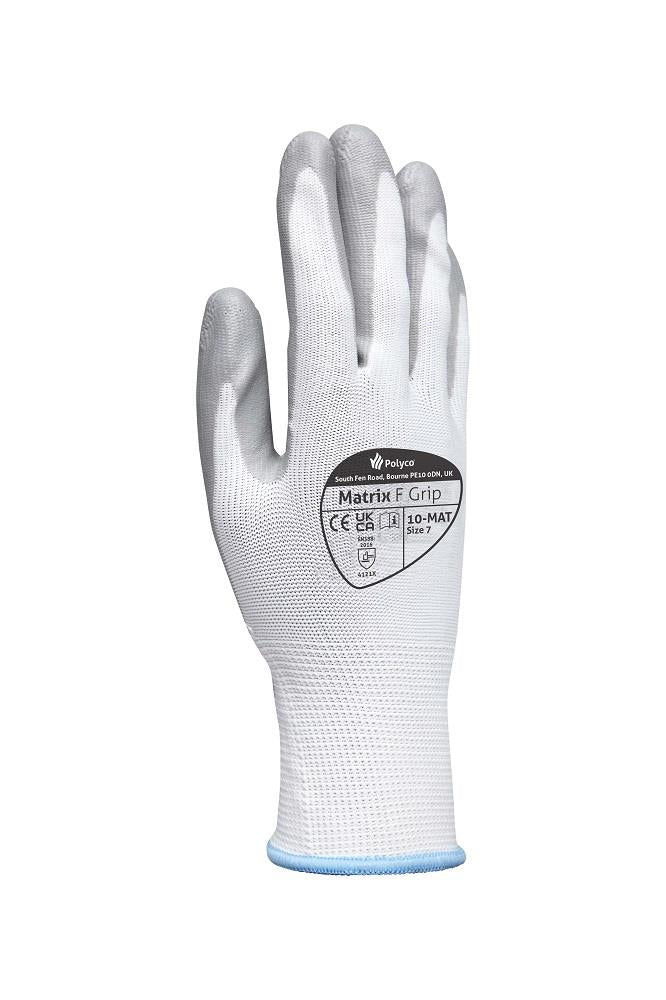 Polyco Matrix F Grip Palm Nitrile Coating Builders DIY Work Gloves