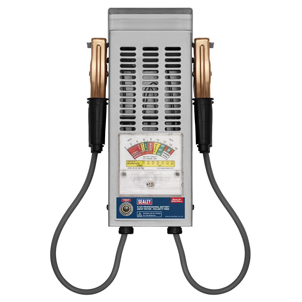 Sealey BT91/7PF Professional Battery Drop Tester 6/12V - Polarity Free
