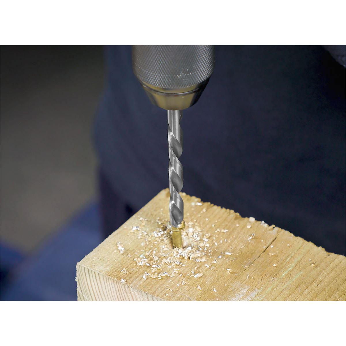 Sealey AK8190 Left-Hand Spiral Drill Bit Set 19pc