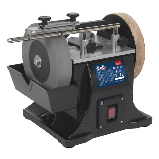 Sealey SMS2101 200mm Sharpener with Honing Wheel 180W
