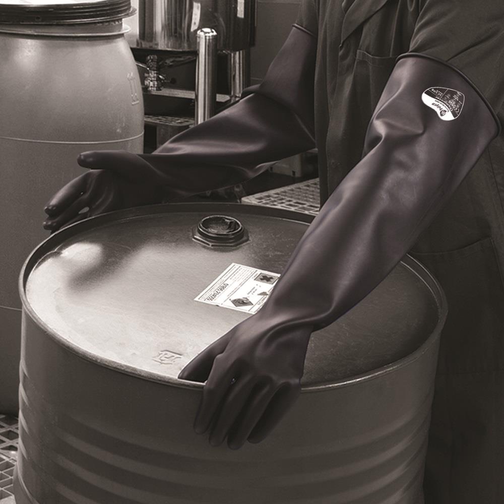 Polyco Chemprotec Heavyweight 60cm Unlined Natural Rubber Chemical Resistant Glove SC108