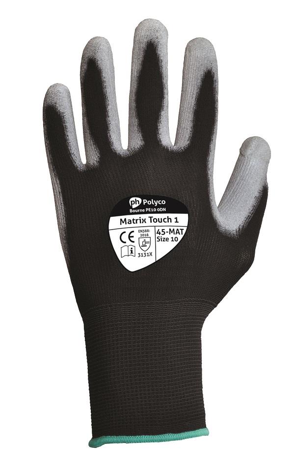 Polyco Matrix Touch Screen PU Coated Gloves
