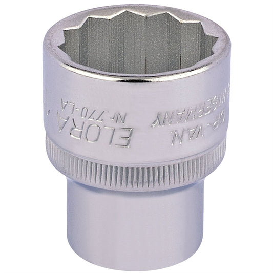 Elora 24476 Bi-Hexagon Socket 1/2" Sq. Dr. 1"