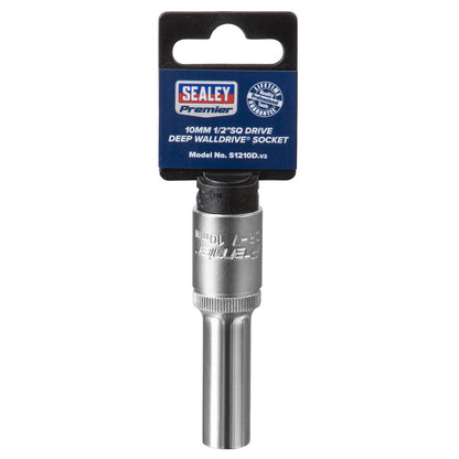 Sealey S1210D WallDrive® Socket 10mm Deep 1/2"Sq Drive