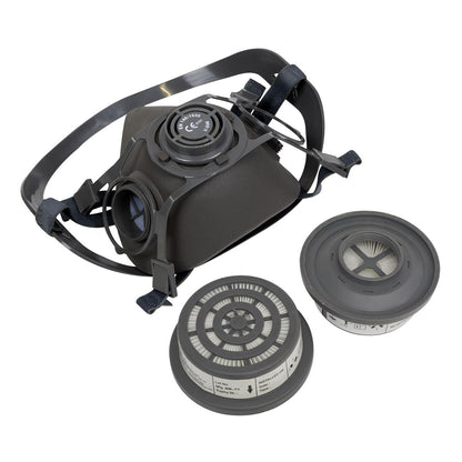 Sealey 9360/62 Worksafe® Half Mask with P3R Filter Cartridges
