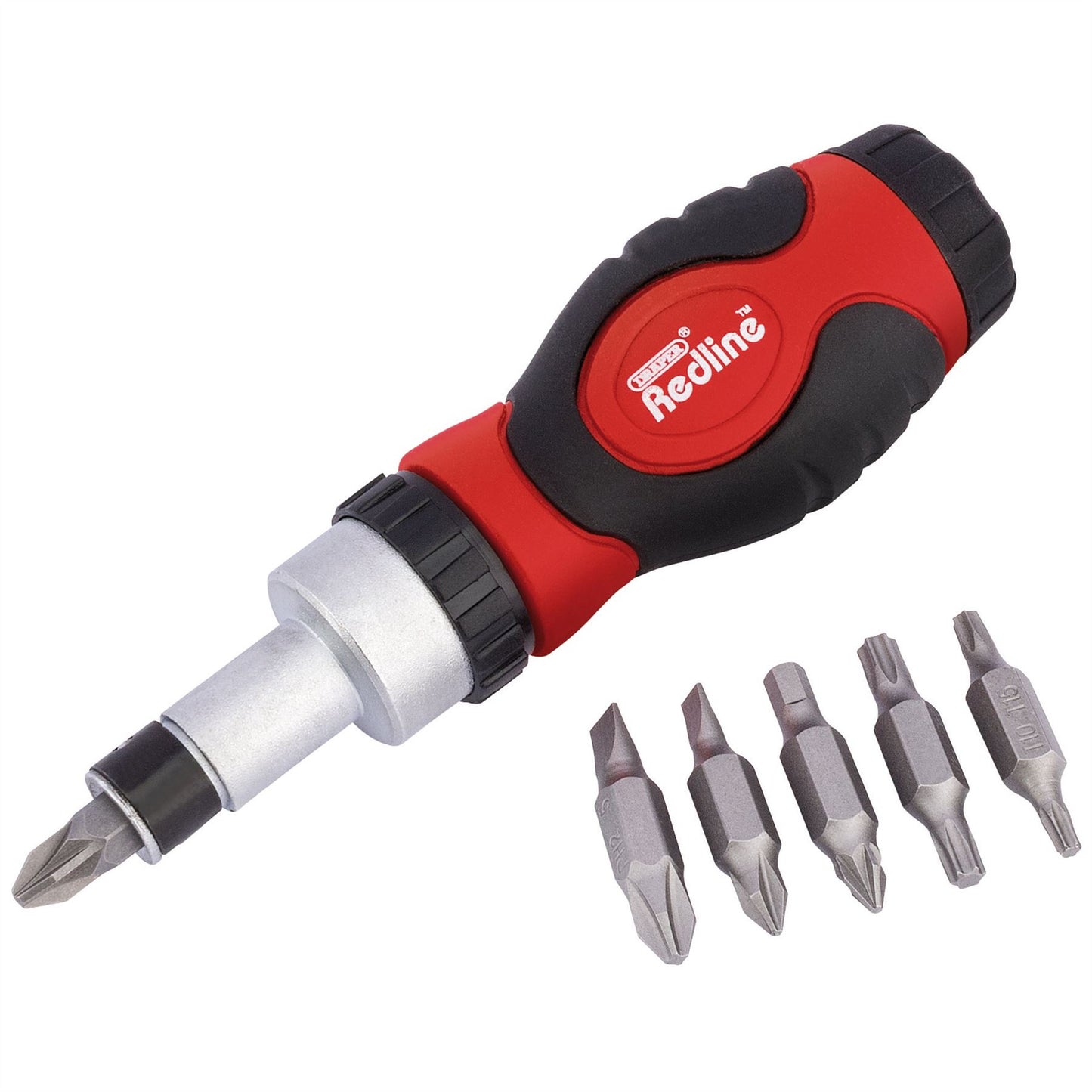 Draper 68924 Redline® Ratcheting Screwdriver and Bit Set 6 Piece
