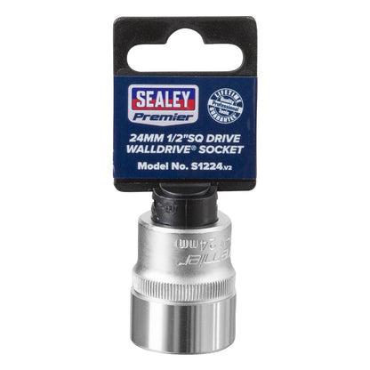 Sealey S1224 WallDrive® Socket 24mm 1/2"Sq Drive