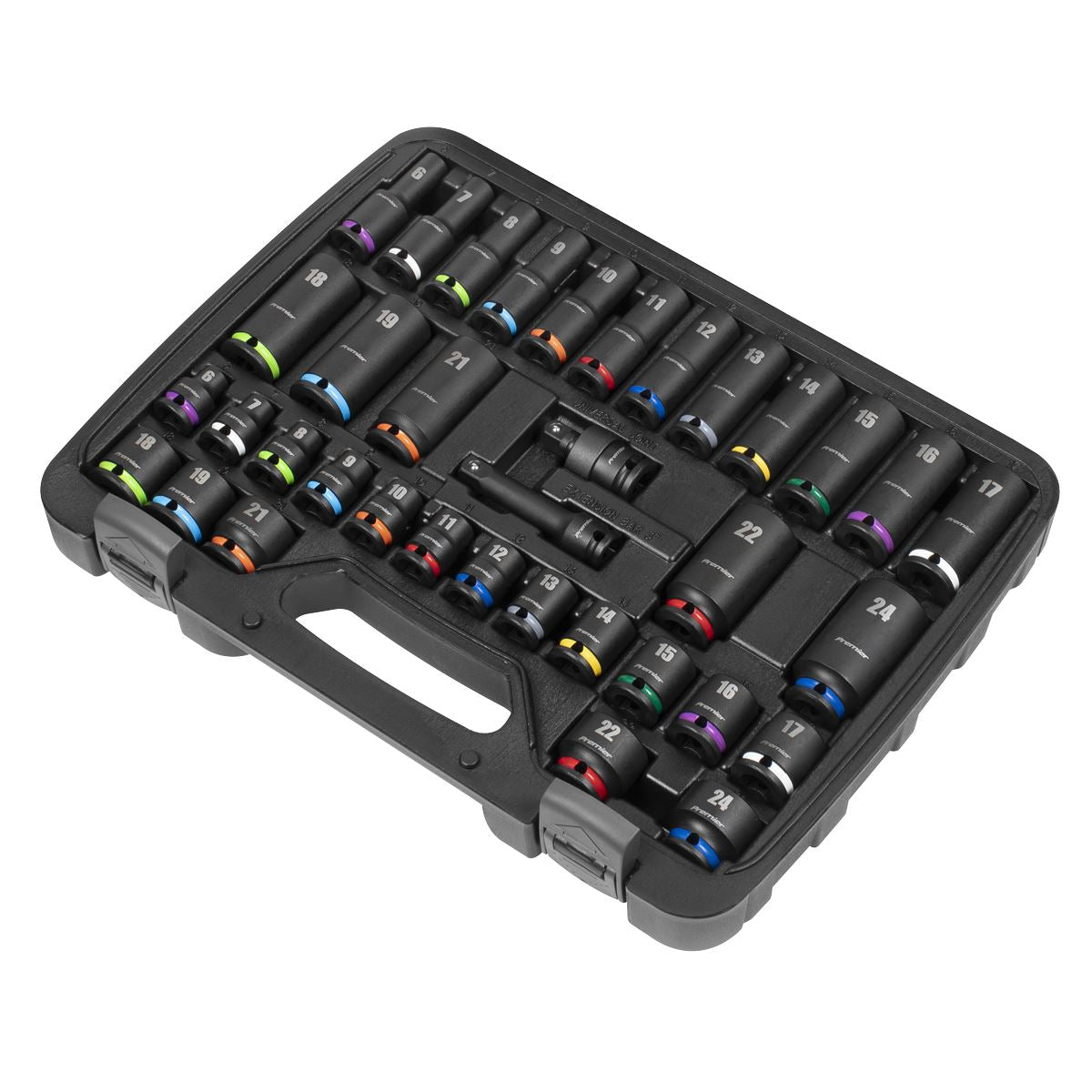 Sealey AK5633M Impact Socket Set 3/8"Sq Drive 36pc