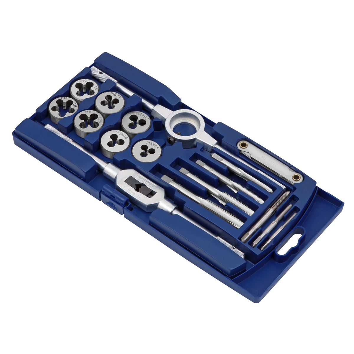 Sealey AK321 Metric Tap & Die Set 17pc