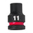 Milwaukee 11mm 1/2" Drive Shockwave Impact Socket Standard Length