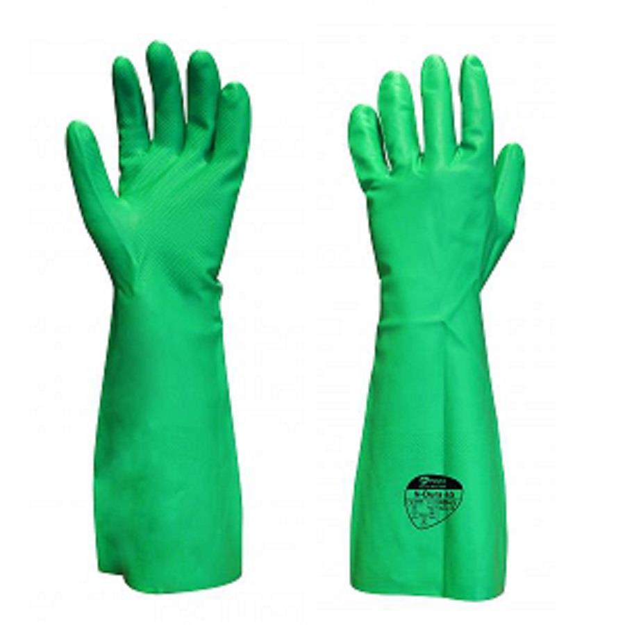 Polyco N Dura 45 Green Nitrile Extra Long Sleeve Gloves