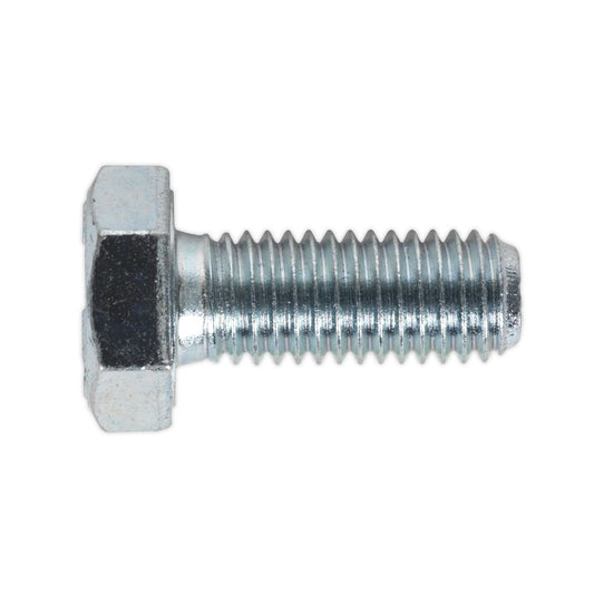 Sealey SS1025 HT Setscrew M10 x 25mm 8.8 Zinc Pack of 25