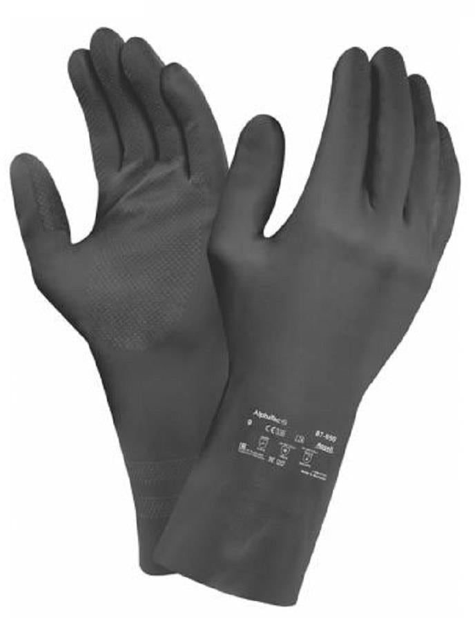 Ansell AlphaTec 87-950 Latex Rubber Chemical Resistant Gloves