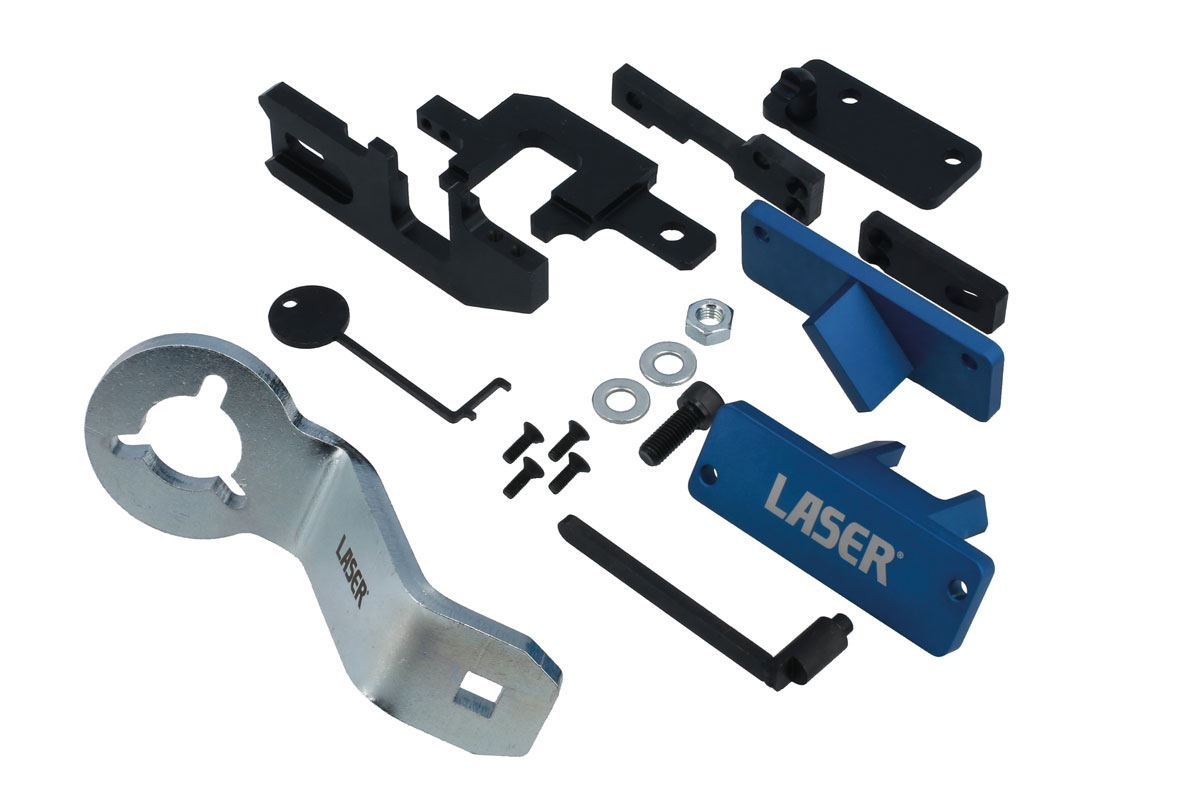 Laser Tools 8514 Engine Timing Master Kit (inc Pulley Holding Tool) for PSA Wet Belt 1.0, 1.2 Petrol
