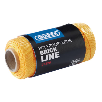 Draper 27425 Polypropylene Brick Line 100m Orange