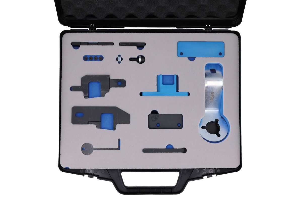 Laser Tools 8514 Engine Timing Master Kit (inc Pulley Holding Tool) for PSA Wet Belt 1.0, 1.2 Petrol