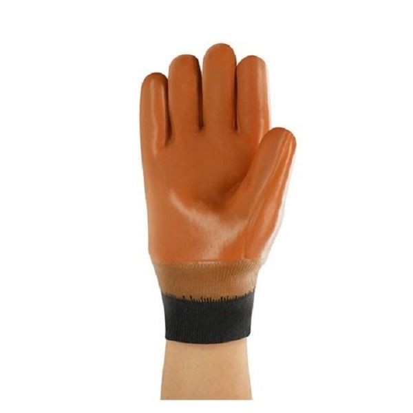 Ansell Winter Monkey Grip Extra Heavy Duty PVC Thermal Winter Lined Work Gloves