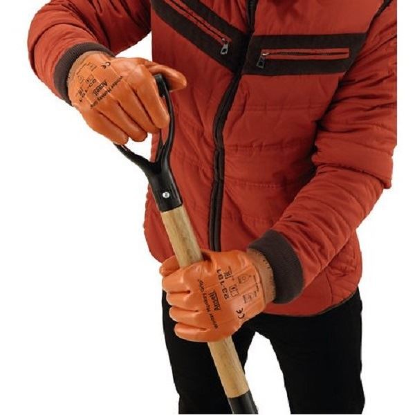 Ansell Winter Monkey Grip Extra Heavy Duty PVC Thermal Winter Lined Work Gloves