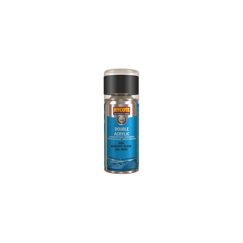 Hycote XDBM619 Mini Midnight Black Spray Paint 150ml Hycote