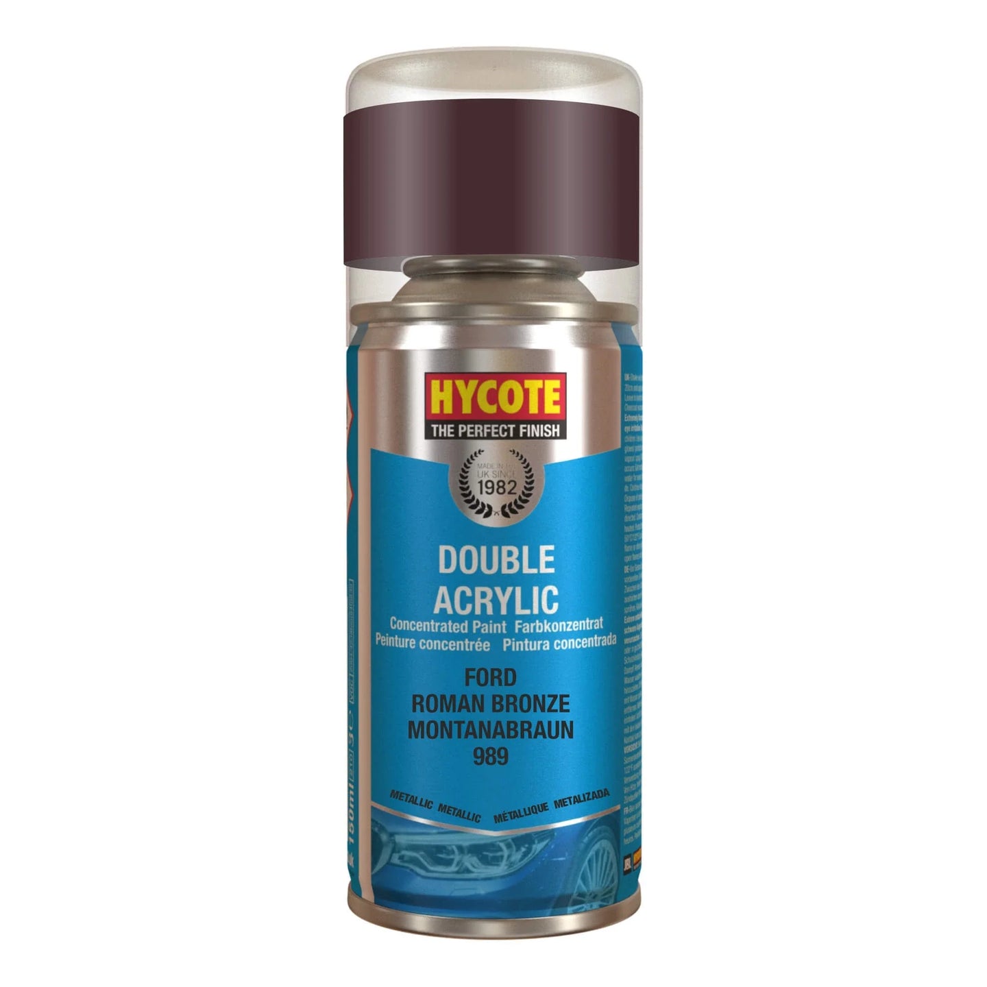 Hycote Ford Roman Bronze Metallic Double Acrylic Spray Paint 150Ml Xdfd108 Hycote