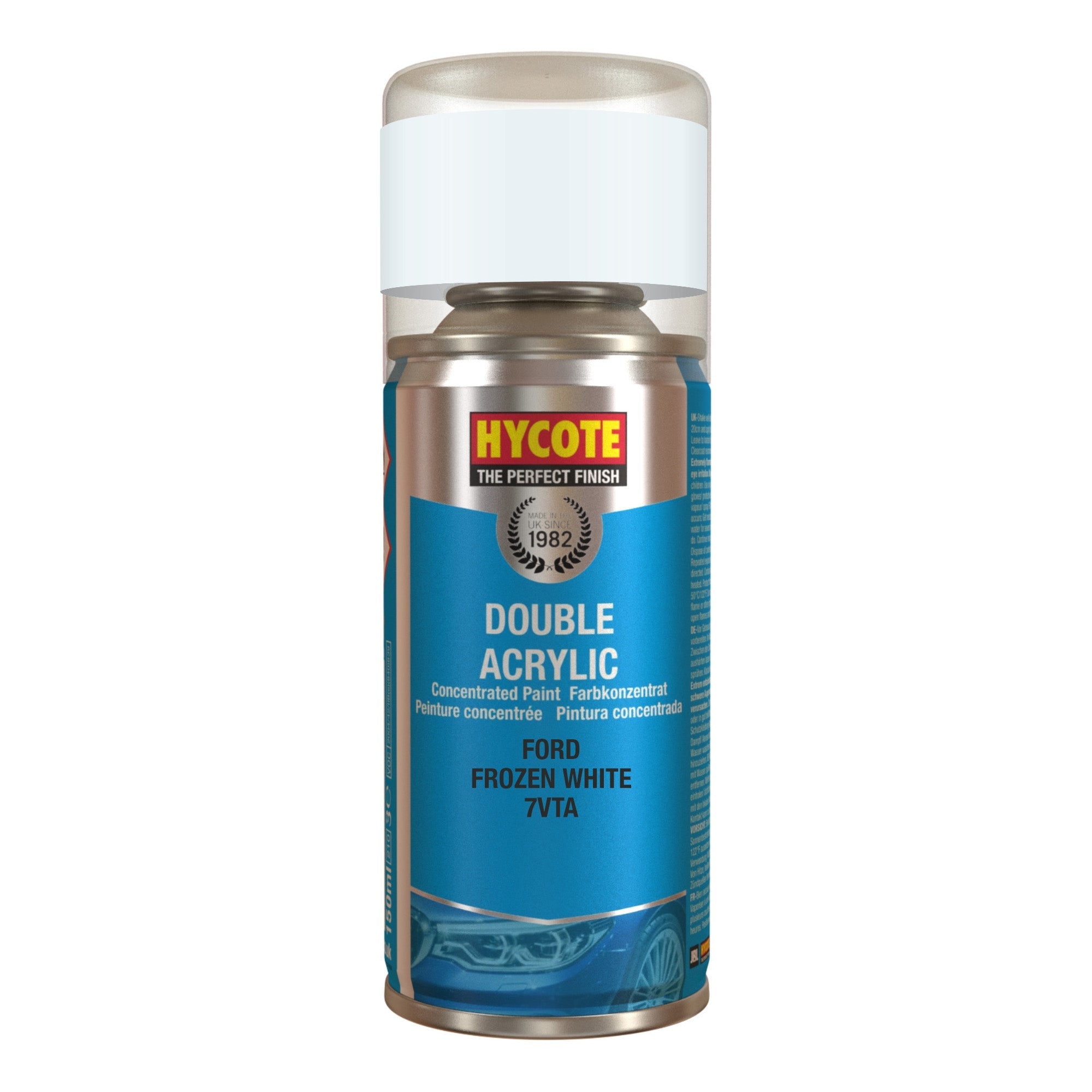 Hycote Ford Frozen White Double Acrylic Spray Paint 150Ml Xdfd719 Hycote