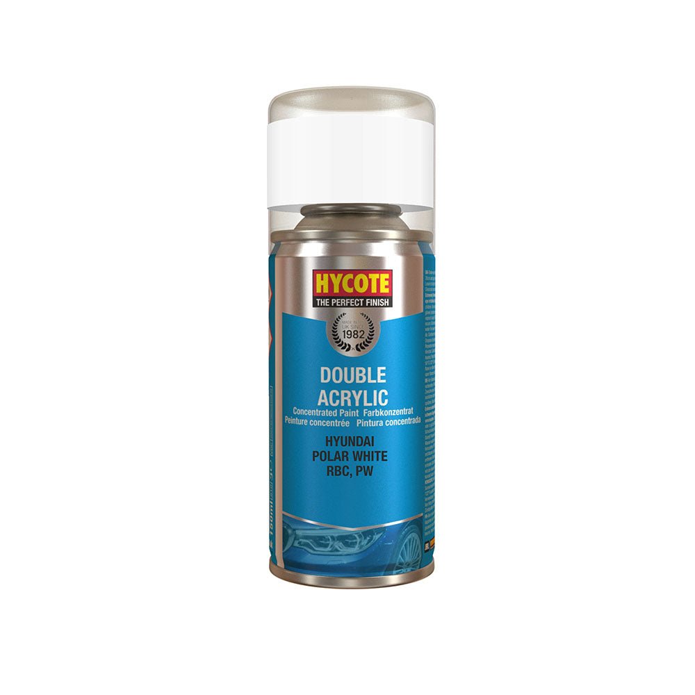 Hycote XDHY607 Hyundai Polar White Spray Paint 150ml Hycote