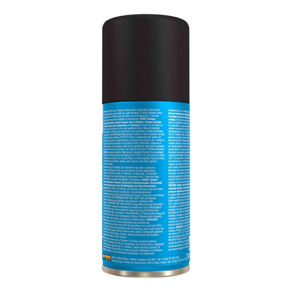Hycote XDPB905 rear of can on white backround